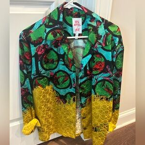 H&M Iris Apfel Vibrant Patterned Blazersize small NEW without tags